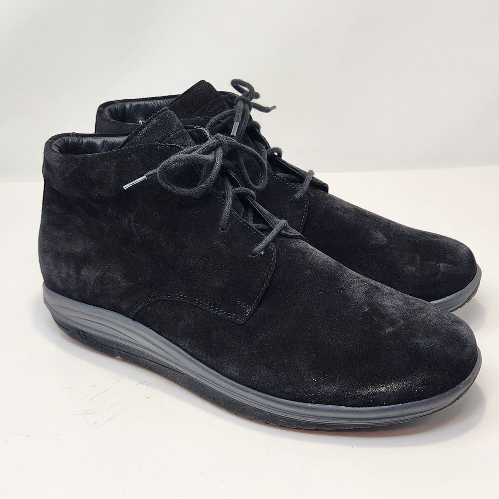 Ganter Womens Gisa Black Suede Chukka Ankle Boots Size UK 8.5 US 11 Comfort